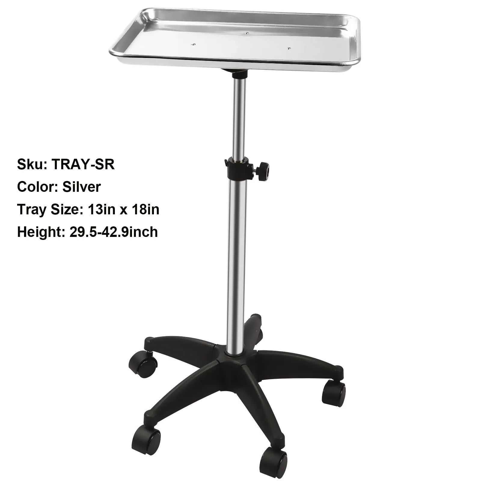 360° Rotating Beauty Salon Cart with Wheels - Organizer with Adjustable Height, Ultimate Salon Utility Cart