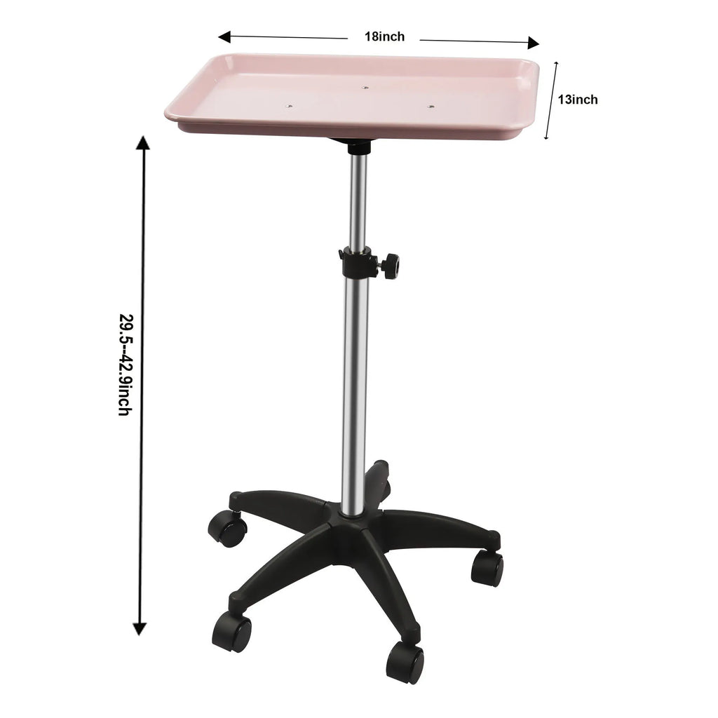 360° Rotating Beauty Salon Cart with Wheels - Organizer with Adjustable Height, Ultimate Salon Utility Cart