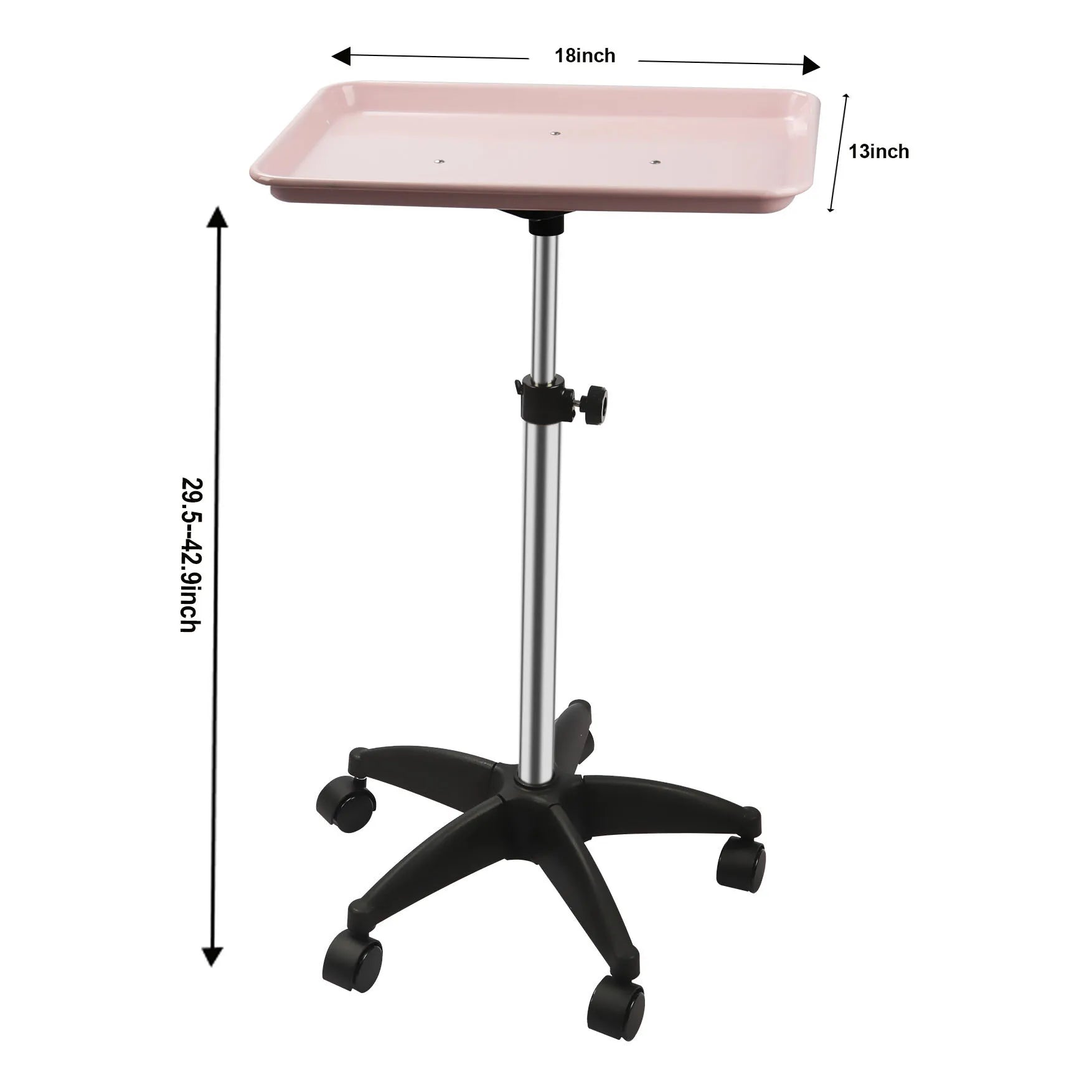 360° Rotating Beauty Salon Cart with Wheels - Organizer with Adjustable Height, Ultimate Salon Utility Cart