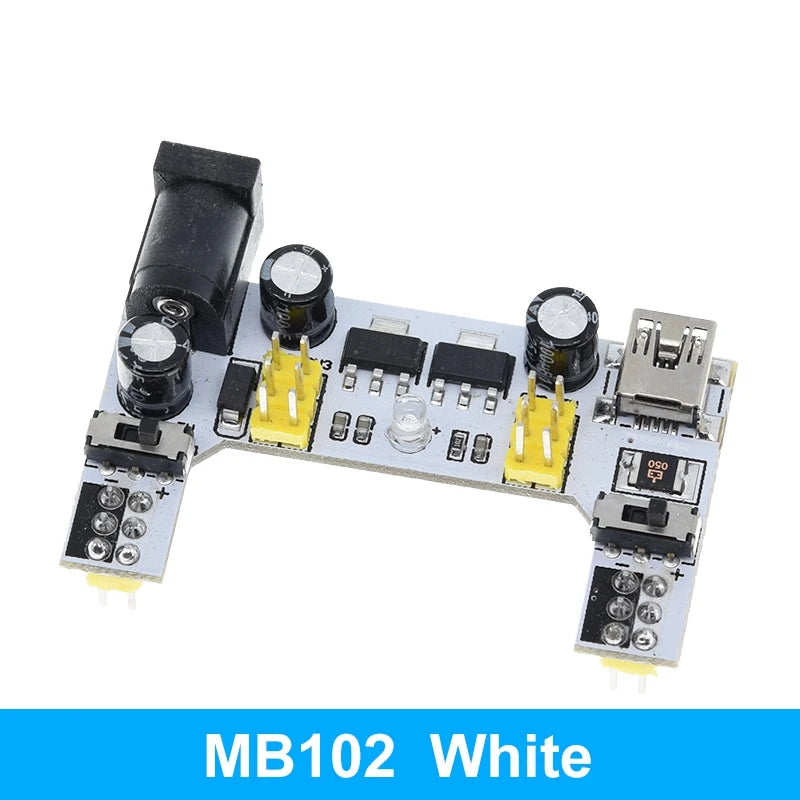 TZT MB-102 MB102 Breadboard 400 830 Point 65 Jumper Wires Solderless PCB Bread Board Test Develop DIY for Arduino Power Module