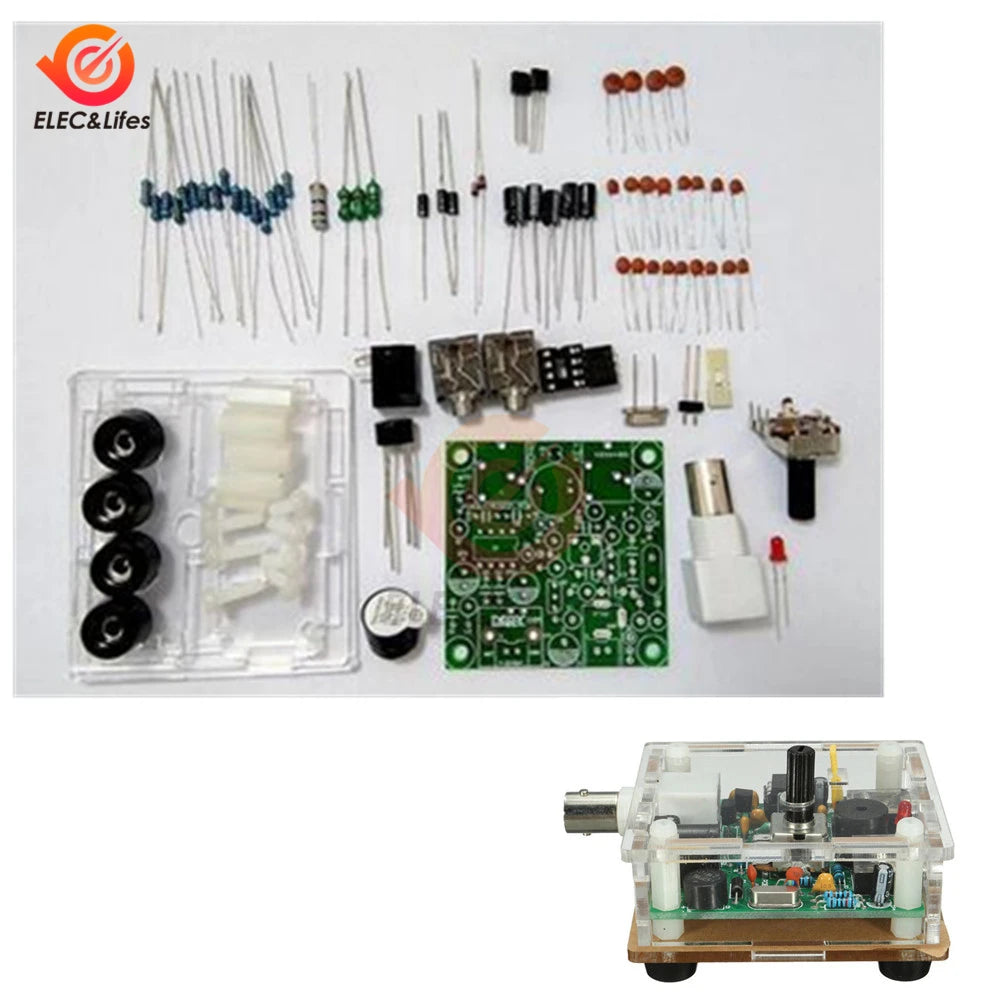 DC 9-13.8V S-PIXIE CW QRP Shortwave Radio Transceiver 7.023Mhz+ Acrylic Case DIY kit for Ham Radio Audio