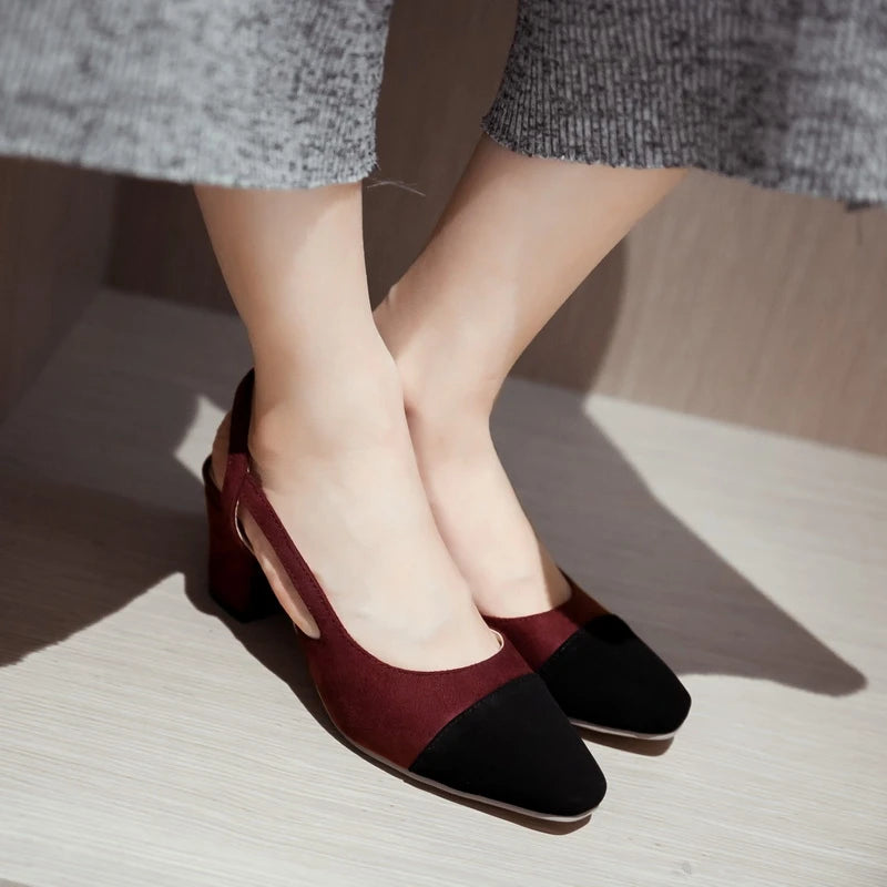 SIMLOVEYO Big size 33-46 Sandal women High heels summer Shoes Pointed toe Slip on Black Beige sandalias S1152