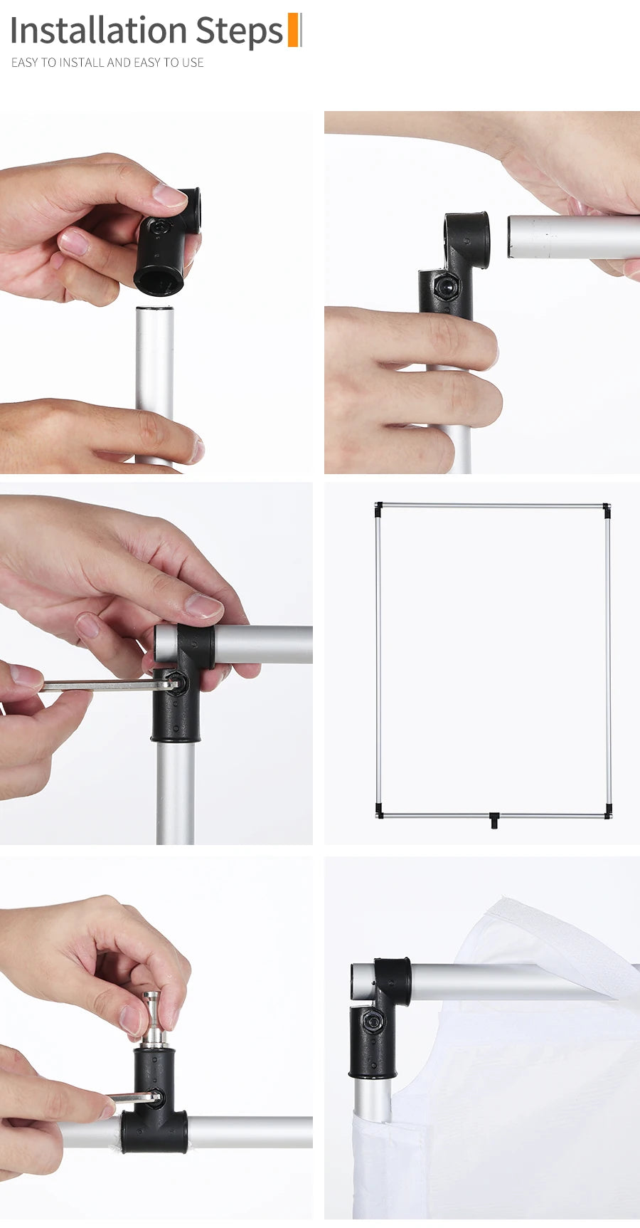 60 x 90cm 90 x 120cm Sun Scrim Large 5in1 Black Silver Gold White Diffuser Reflector Aluminum Alloy Frame for Flash Photography