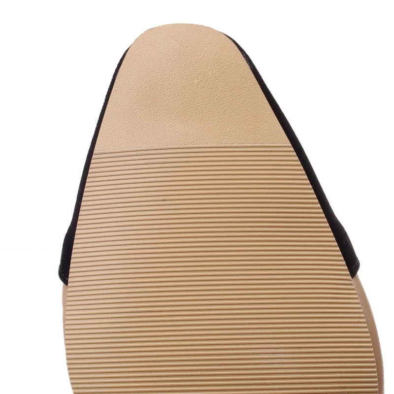 SIMLOVEYO Big size 33-46 Sandal women High heels summer Shoes Pointed toe Slip on Black Beige sandalias S1152