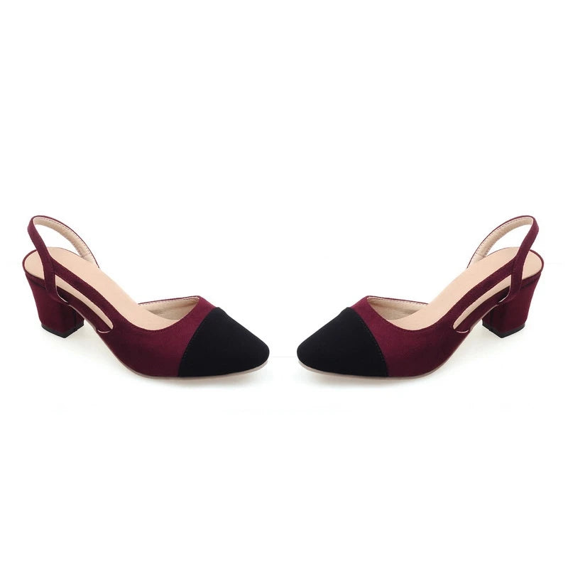 SIMLOVEYO Big size 33-46 Sandal women High heels summer Shoes Pointed toe Slip on Black Beige sandalias S1152