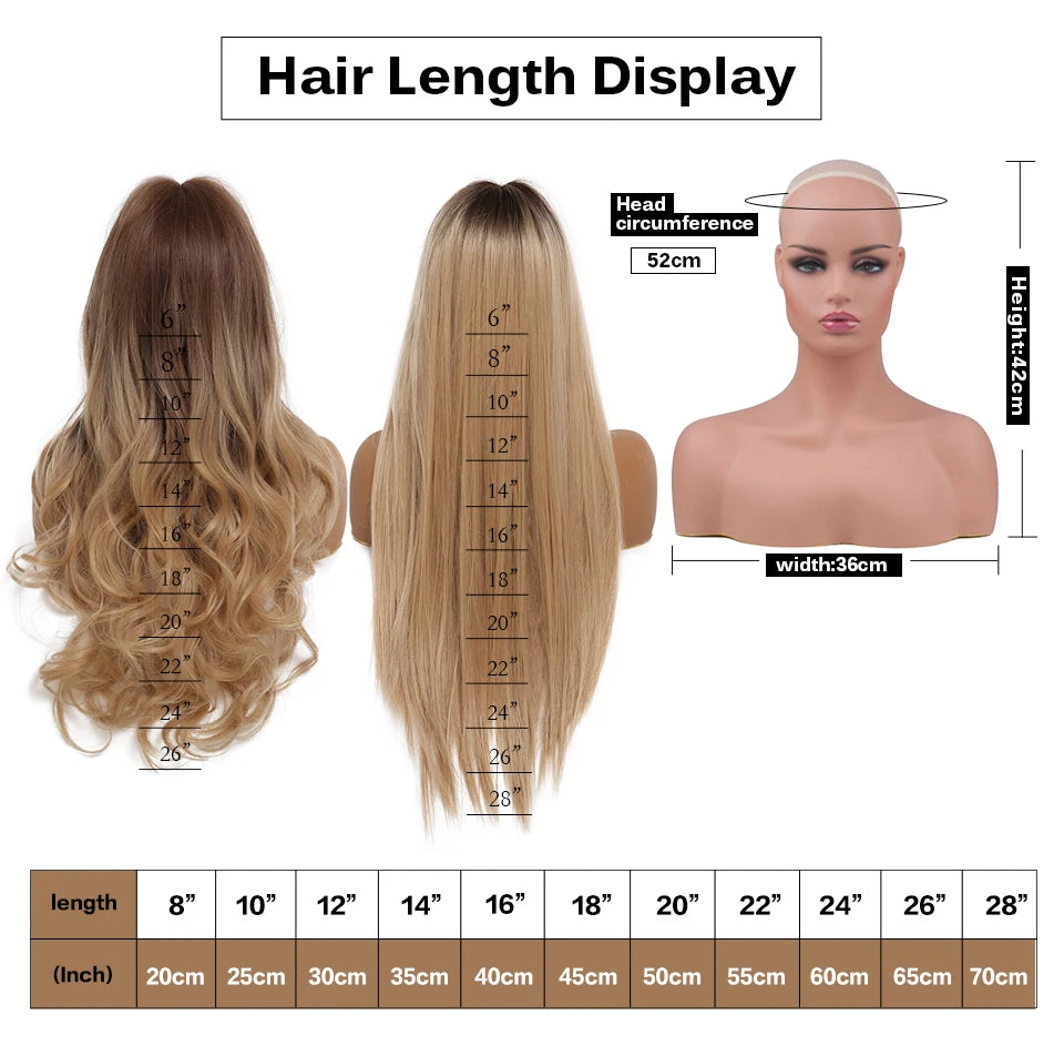 HENRY MARGU Light Brown Long Natural Wavy Wig Synthetic Hair Wig with Bangs for Women Daily Wear Hear Resistant Party Fake Hair