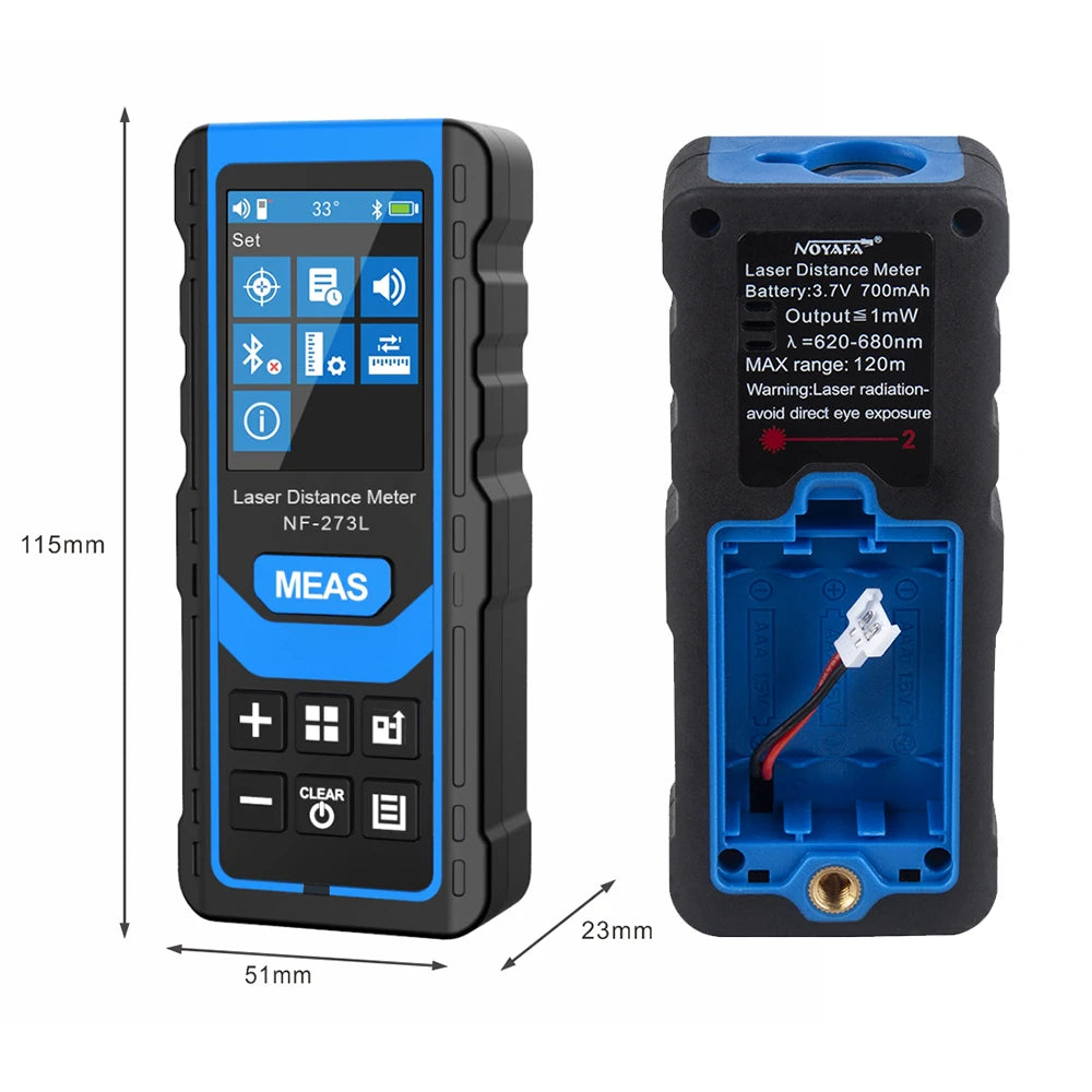 Laser Rangefinder Noyafa NF-273L Smart Laser Distance Meter Electronic Roulette Digital Ruler Tape Range Finder measure tool