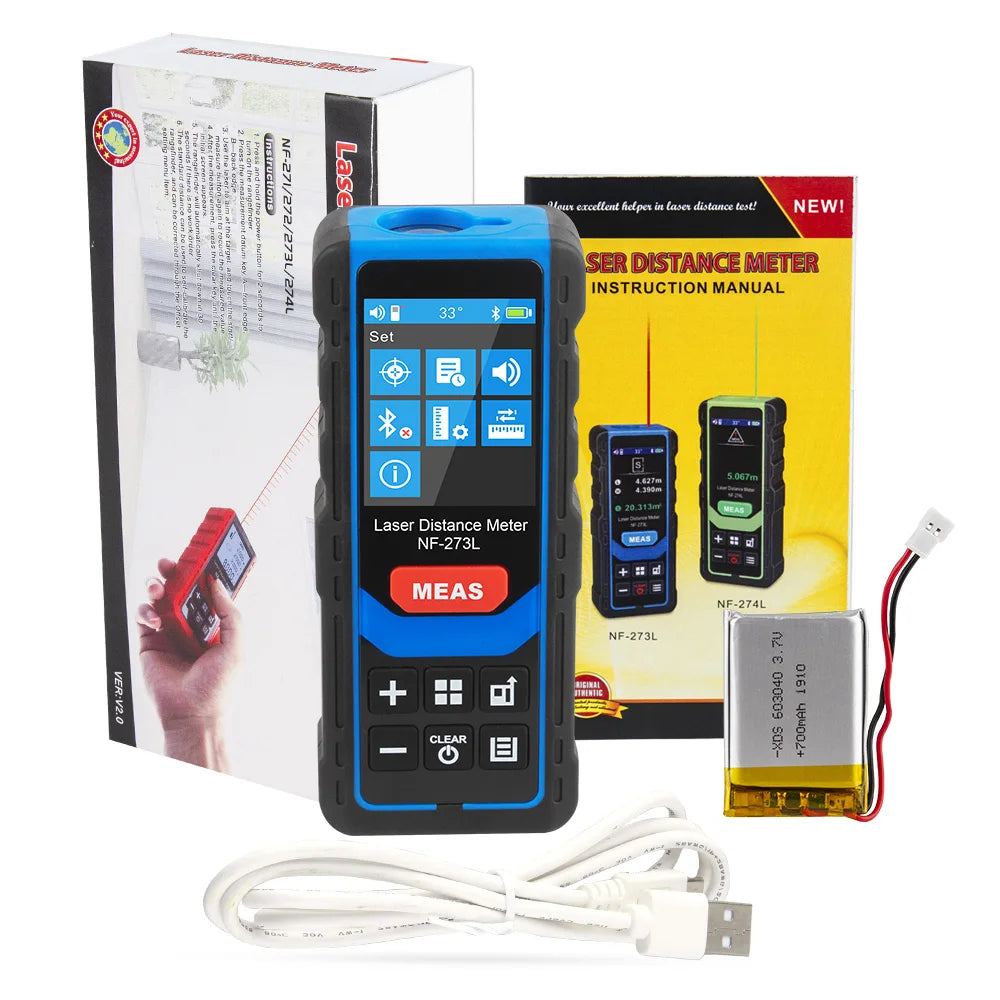 Laser Rangefinder Noyafa NF-273L Smart Laser Distance Meter Electronic Roulette Digital Ruler Tape Range Finder measure tool