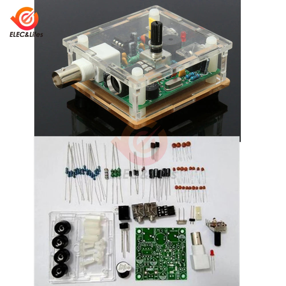 DC 9-13.8V S-PIXIE CW QRP Shortwave Radio Transceiver 7.023Mhz+ Acrylic Case DIY kit for Ham Radio Audio