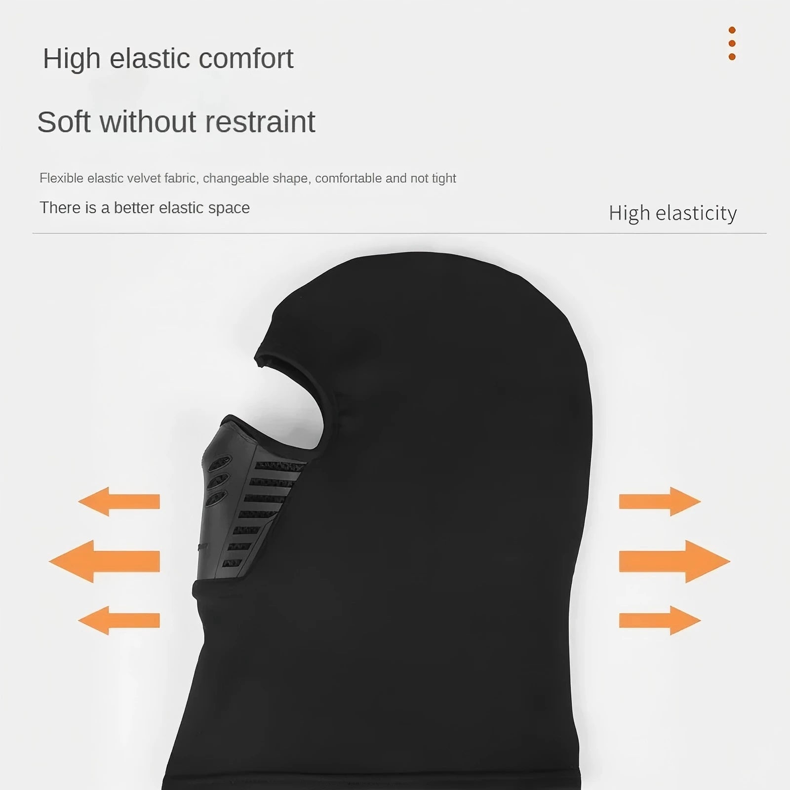 Winter Thermal Motorcycle Mask Windproof Balaclava Cap Face Cover Fleece for Ski Cycling Riding Warm Dustproof Full Face Mask