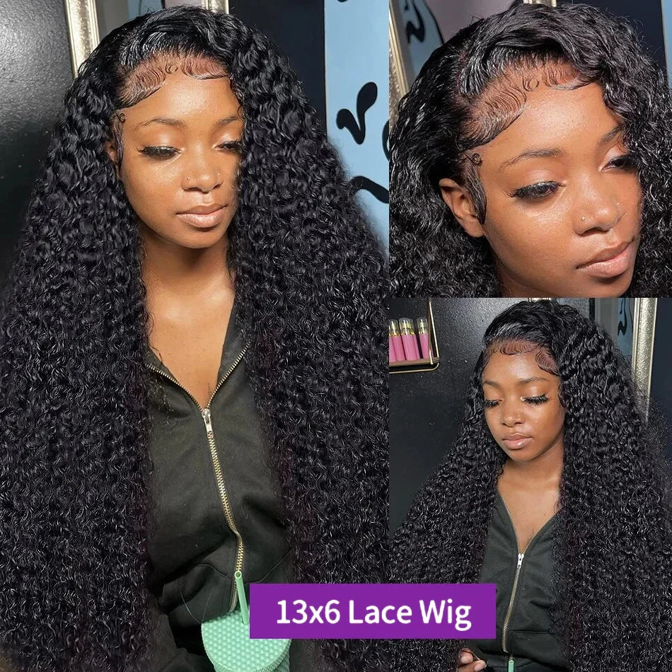 13x6 Hd Lace Frontal Curly Wig Human Hair 13x4 Hd Transparent Lace Front Brazilian Preplucked Deep Wave Wig for Women Choice