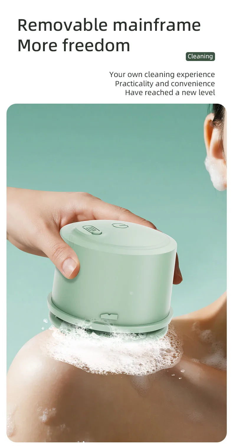 Electric Bath Brushes Body Scrubber  Scrubber Brushes Back Long Handle Back Brushes