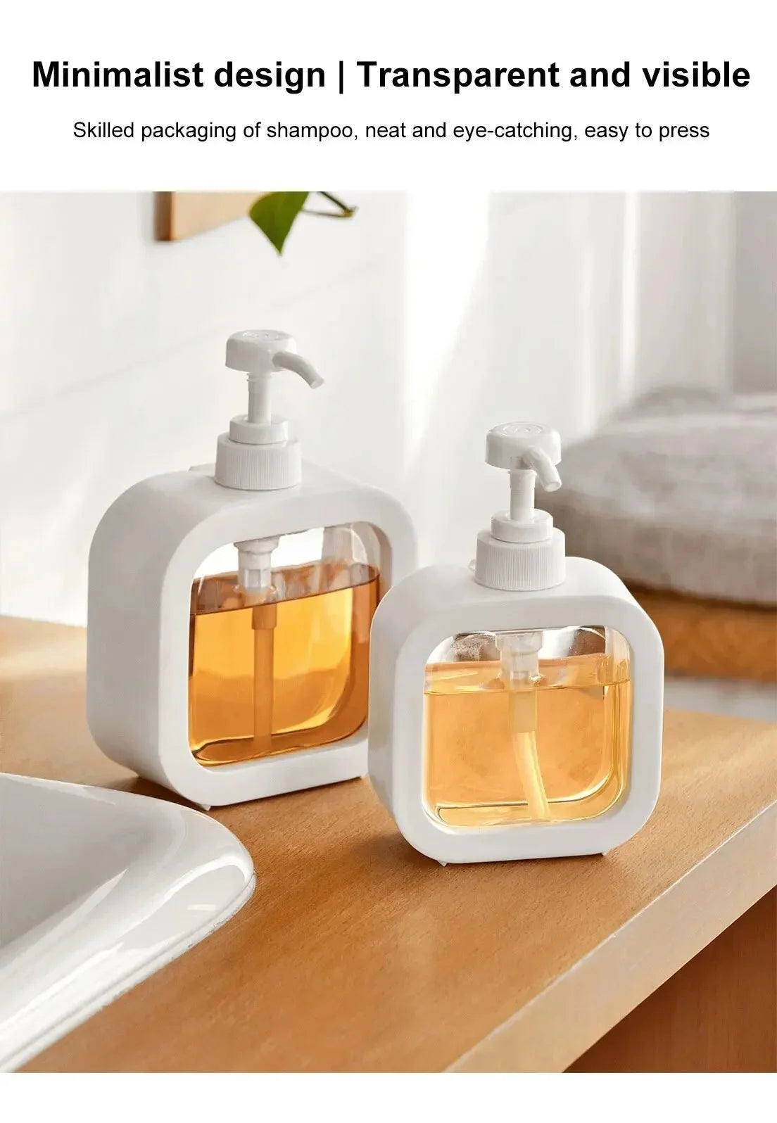 1pcs Large Capacity Soap Dispenser 300/500ml Travel Soap Dispenser Laundry Detergent Dispensing Bottle For Packaging & Storage
