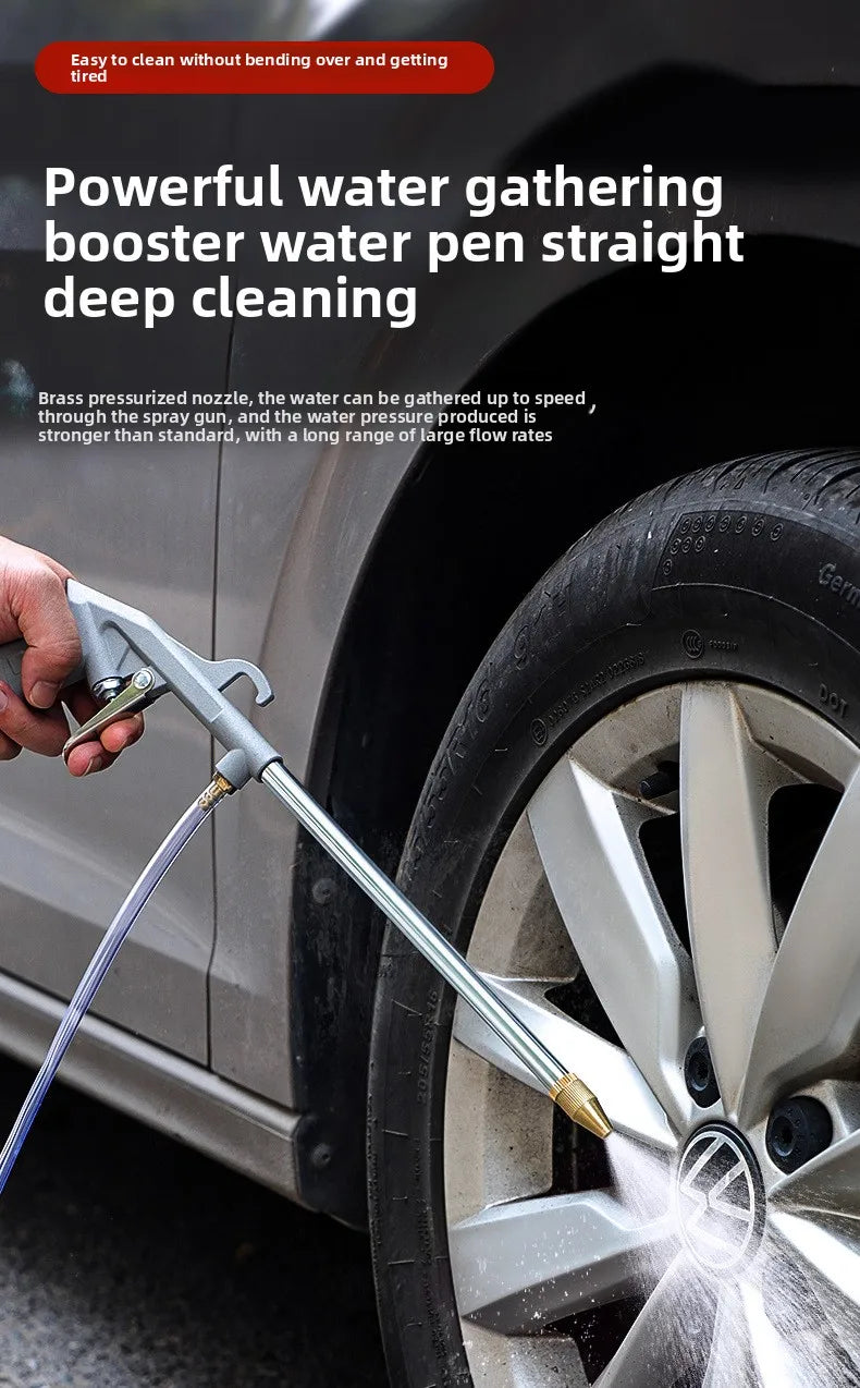 2024 Multi-Functional Water and Air Dual-Use Dust Blower Gun for Cars, Small Handheld Metal Pneumatic Cleaning Tool