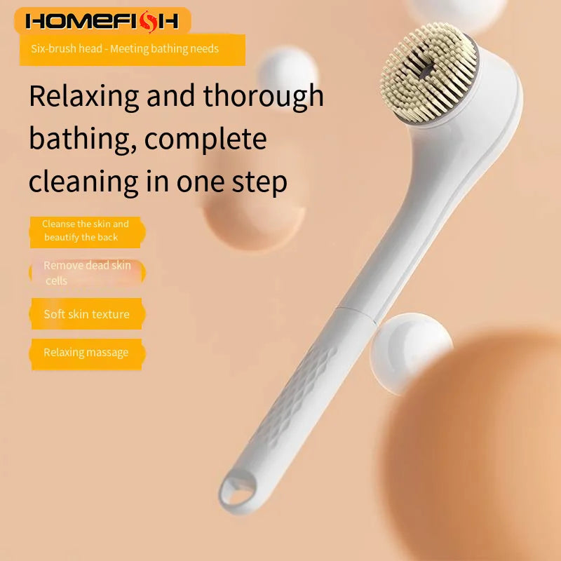 Electric Bath Brushes Body Scrubber  Scrubber Brushes Back Long Handle Back Brushes