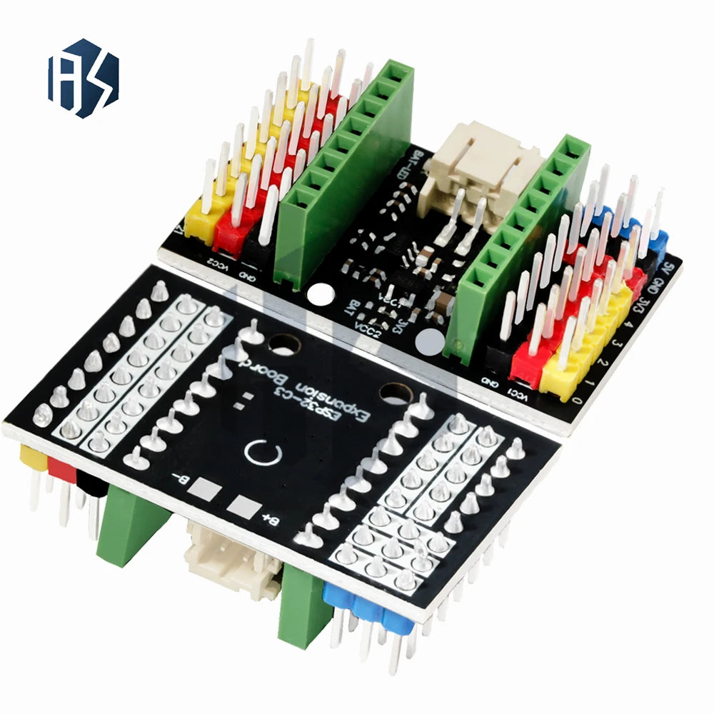ESP32-C3 SuperMini IO Breakout Expansion Board with Sensor Control & Lithium Support for Arduino