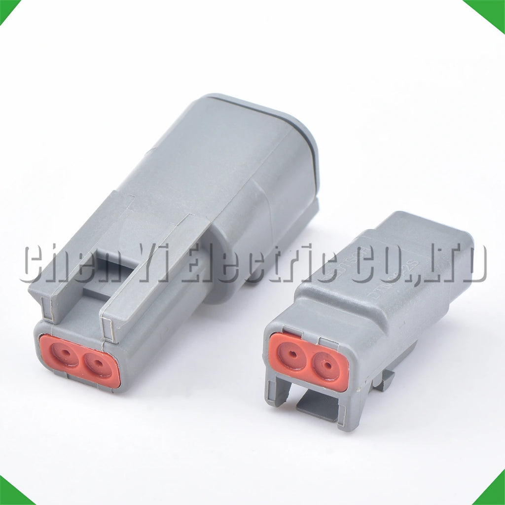 2 Pin male female Automotive waterproof connector Sealed Wire Harness Plug For Deutsch DTM DTM06-2S DTM04-2P with 15cm wires