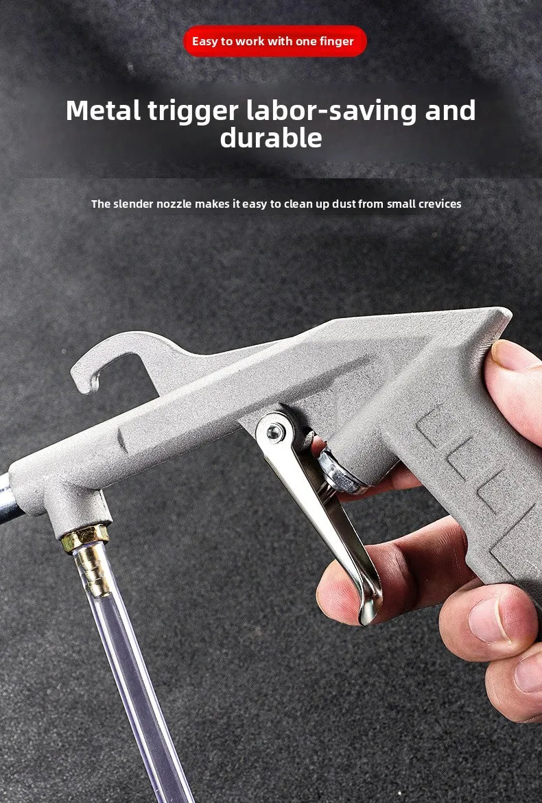 2024 Multi-Functional Water and Air Dual-Use Dust Blower Gun for Cars, Small Handheld Metal Pneumatic Cleaning Tool