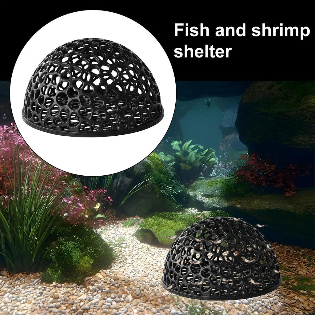 Aquarium shrimp house Cave Mini Porous Betta House Fish Hiding Spots Shrimp Shelter Shrimp breeding nest for Aquatic Decor