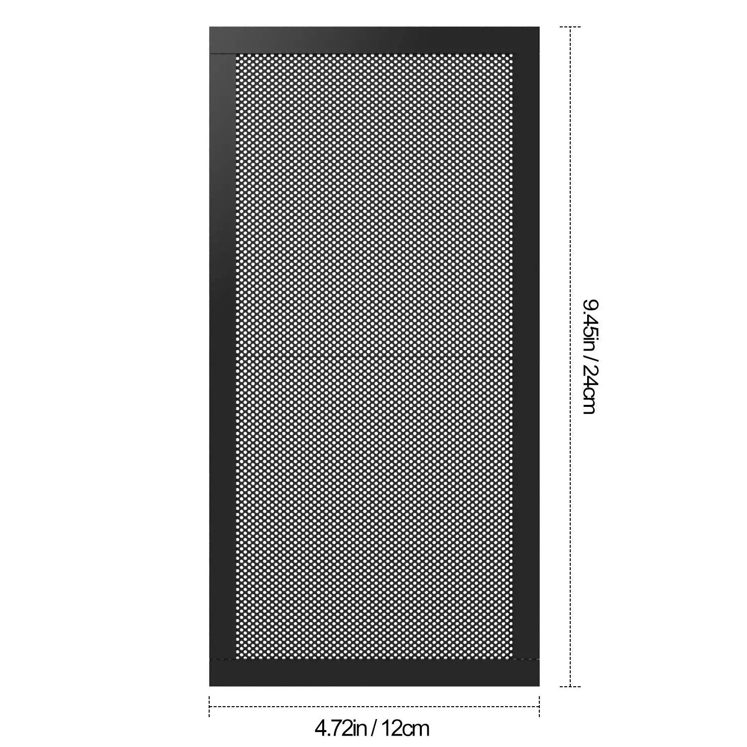 Coolcirc Dust Filter For Computer Cooler Fan 12x36cm Magnetic Frame PC Fan Dust Mesh PC Cooler Filter Dustproof PVC Cover
