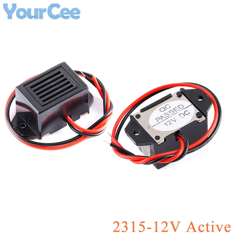 2pcs/1pc 2315 Mechanical Active Buzzer 23*15 DC12V 9V 6V 3V  Mechanical Vibration Buzzers Sound Alarm Speaker