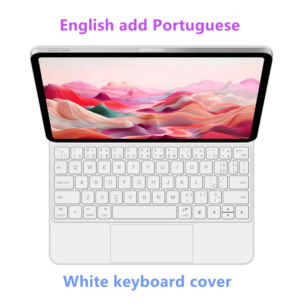 Magic Keyboard for iPad Air 6 7 8 11 13 Inch Case 2026 2025 iPad Pro 11" 13" Funda iPad A16 11th 10th Generation Pro 12.9 Cover