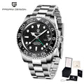 PAGANI DESIGN 40mm Luxury Men Mechanical Wristwatch Stainless Steel GMT Watch Top Brand Sapphire Glass Men Watches Reloj Hombre