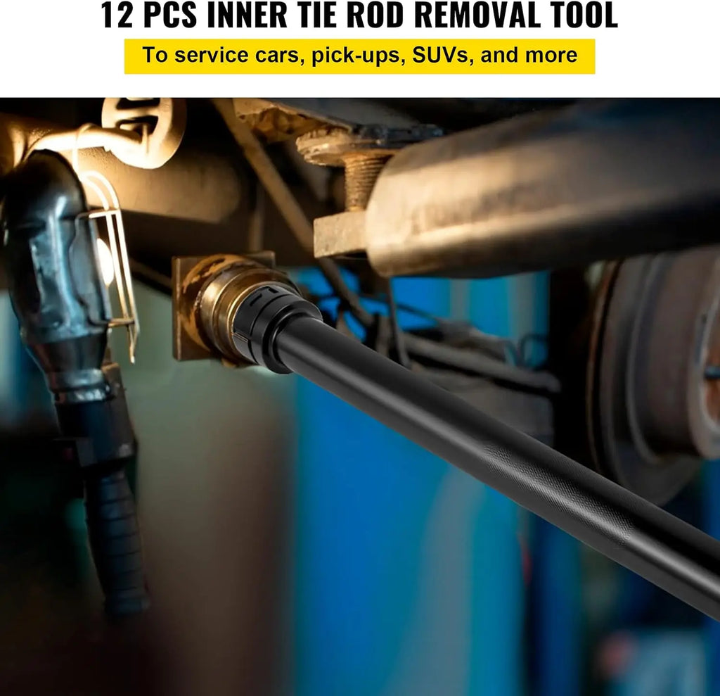 13 pieces of steering gear,1/2" Inner Tie Rod lever wrench, steering rod inner ball head remover, car chassis maintenance tool