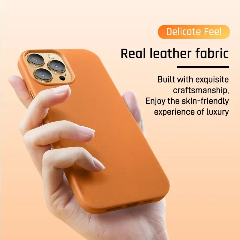 Luxury For Magsafe Leather Case For Apple iPhone 16 Pro Max Plus Magnetic Animation Wireless Charge Shockproof Cover Accessories