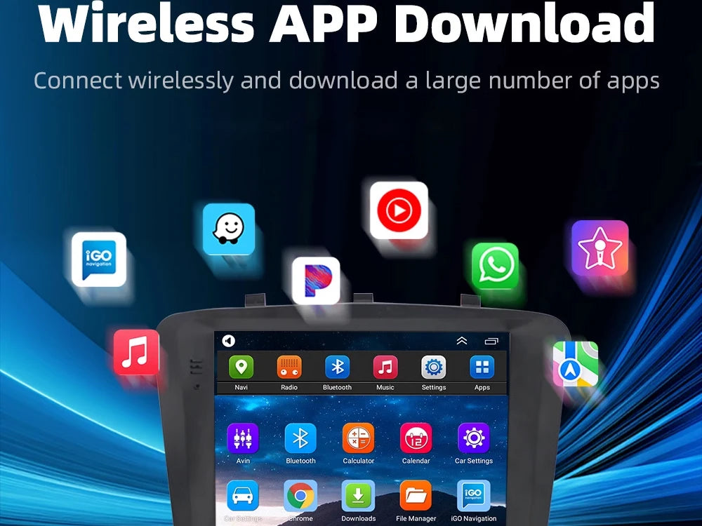 Wegonow Android 14.0 For Chevrolet Cruze 720P 9.7" 12 512G Universal in-car wireless CarPlay Auto Android 4G Wi-Fi Bluetooth