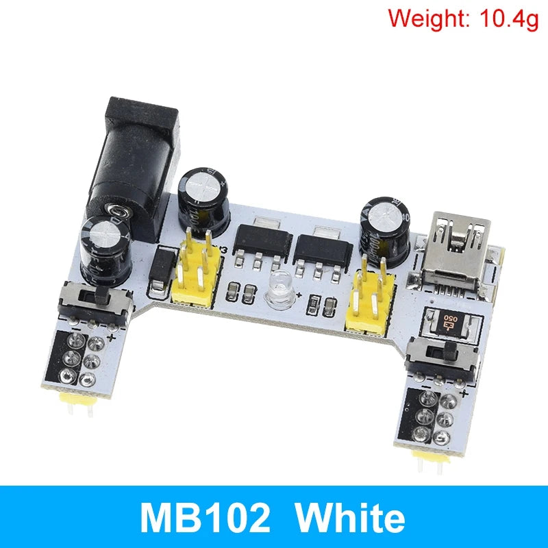 TZT MB-102 MB102 Breadboard 400 830 Point 65 Jumper Wires Solderless PCB Bread Board Test Develop DIY for Arduino Power Module