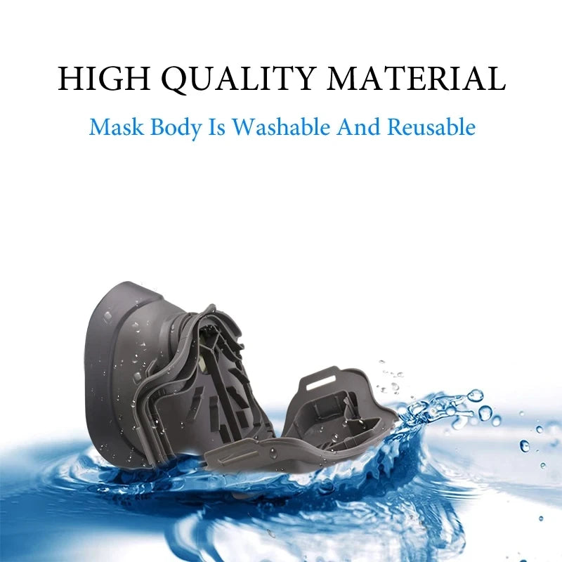 Reusable Dust Proof Respirator Dust Mask Cotton Filters Rubber Work Filter Safety Mask Builder Carpenter Daily Haze Protection