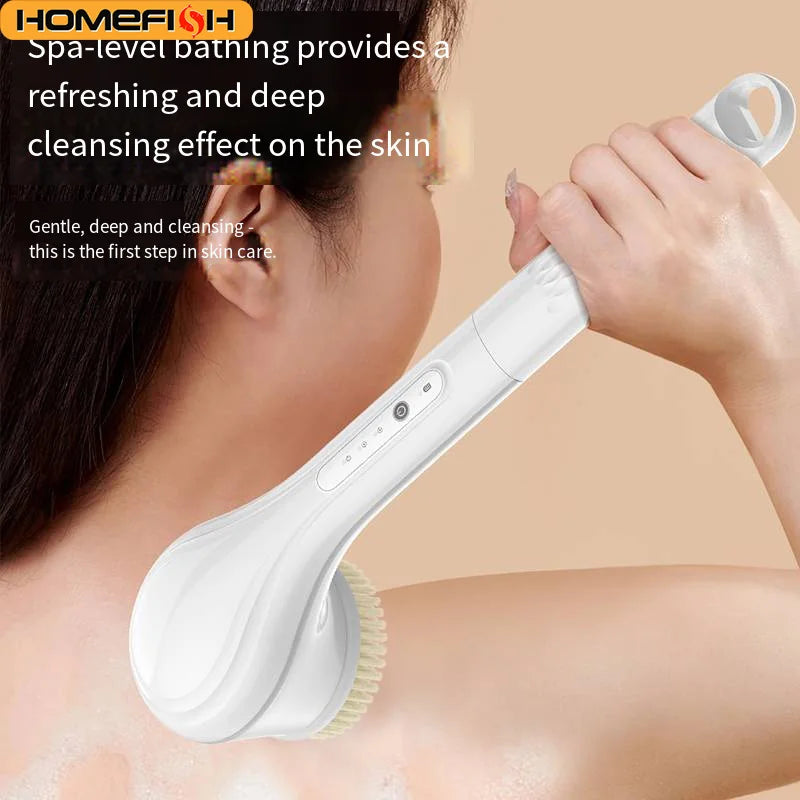 Electric Bath Brushes Body Scrubber  Scrubber Brushes Back Long Handle Back Brushes