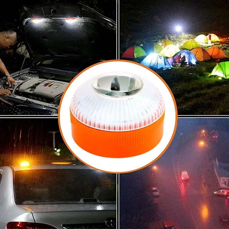 LED Car Emergency Light V16 Flashlight Magnetic Induction Strobe Road Accident Lamp Beacon Safety Accessory