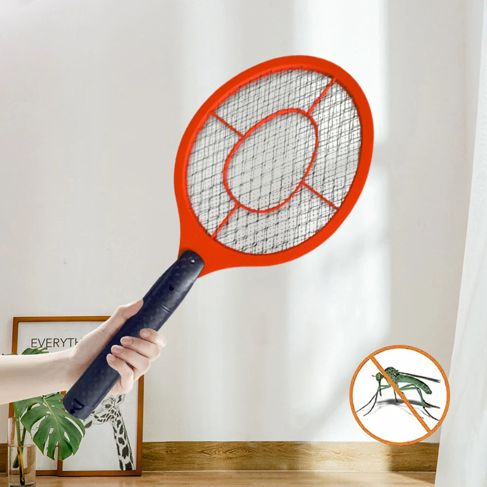 Handheld Bug Zapper Anti Mosquito Swatter Racket Multifunctional Electric Fly Swatter Battery Powered Insects Killer Racket