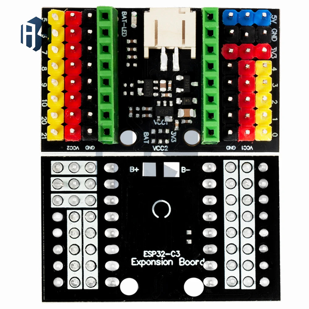 ESP32-C3 SuperMini IO Breakout Expansion Board with Sensor Control & Lithium Support for Arduino