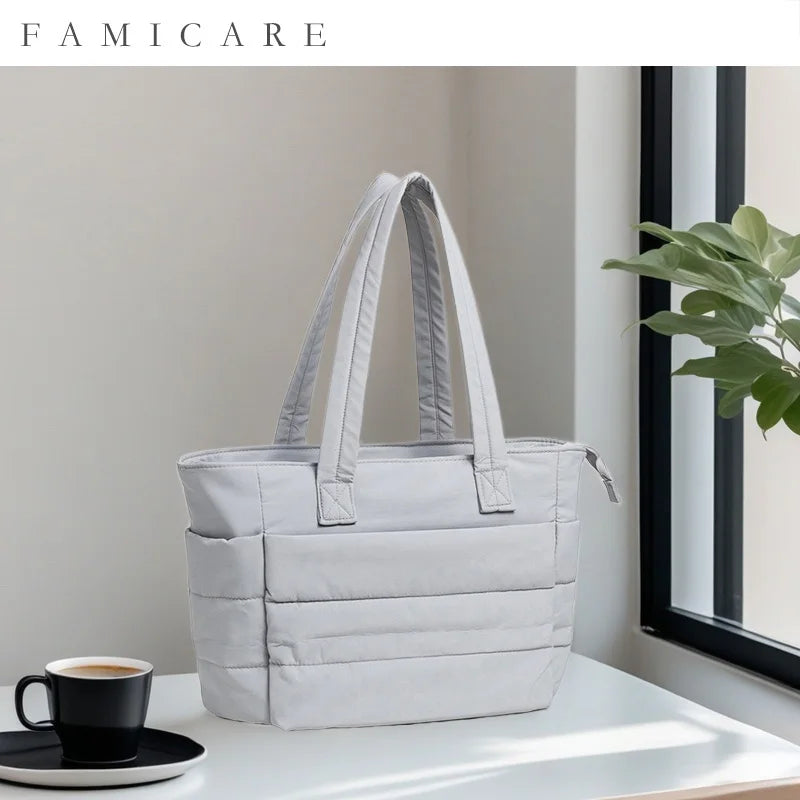 2024 New Women Bag Lady Fashion Half Moon Underarm Shoulder Bag Messenger Female Summer Soft Lightweight Denim Fabric Handbag