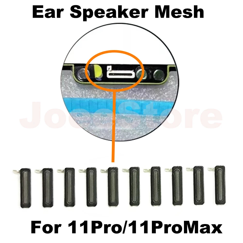 10pcs Earpiece Mesh Tape For iPhone 15 14 13 12 11 Pro Max Mini Plus Ear Speaker Anti Dust Mesh Grill Bracket Net Adhesive
