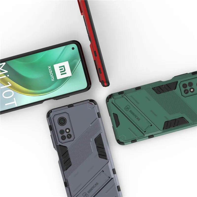 For Xiaomi Mi 10T 10 T Pro 5G Case Shockproof Rugged Armor Kickstand Cover For Mi 10T Pro Mi10T Pro Mi 10 Lite Full Phone Coque