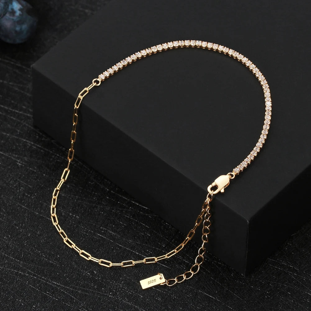 ORSA JEWELS 925 Sterling Silver 1.0mm Snake Chain Anklet for Women Fashion Summer Beach Foot Bracelet Anklets Jewelry SA23