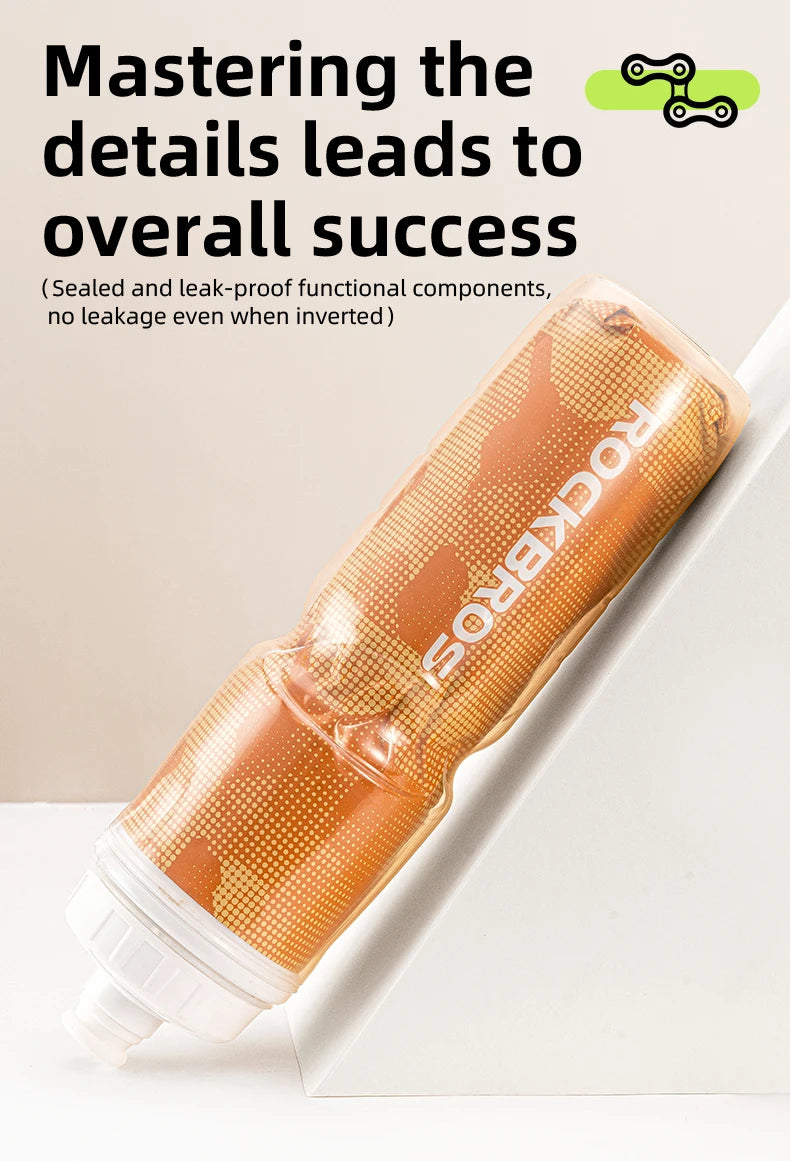 ROCKBROS Thermo Bottle Summer Cold Water Bottle Large Capacity Cycling Thermal Bike Bottle Running Hiking Outdoor Kettle ﻿