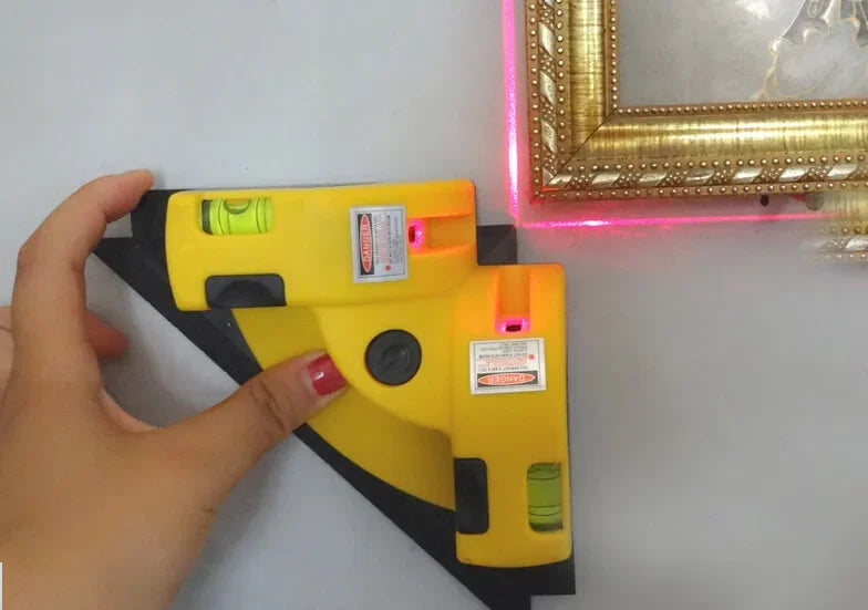 90° Infrared Laser Level Vertical Horizontal Line Projection Square Floor Tiling Level Laser Accurate Measurement