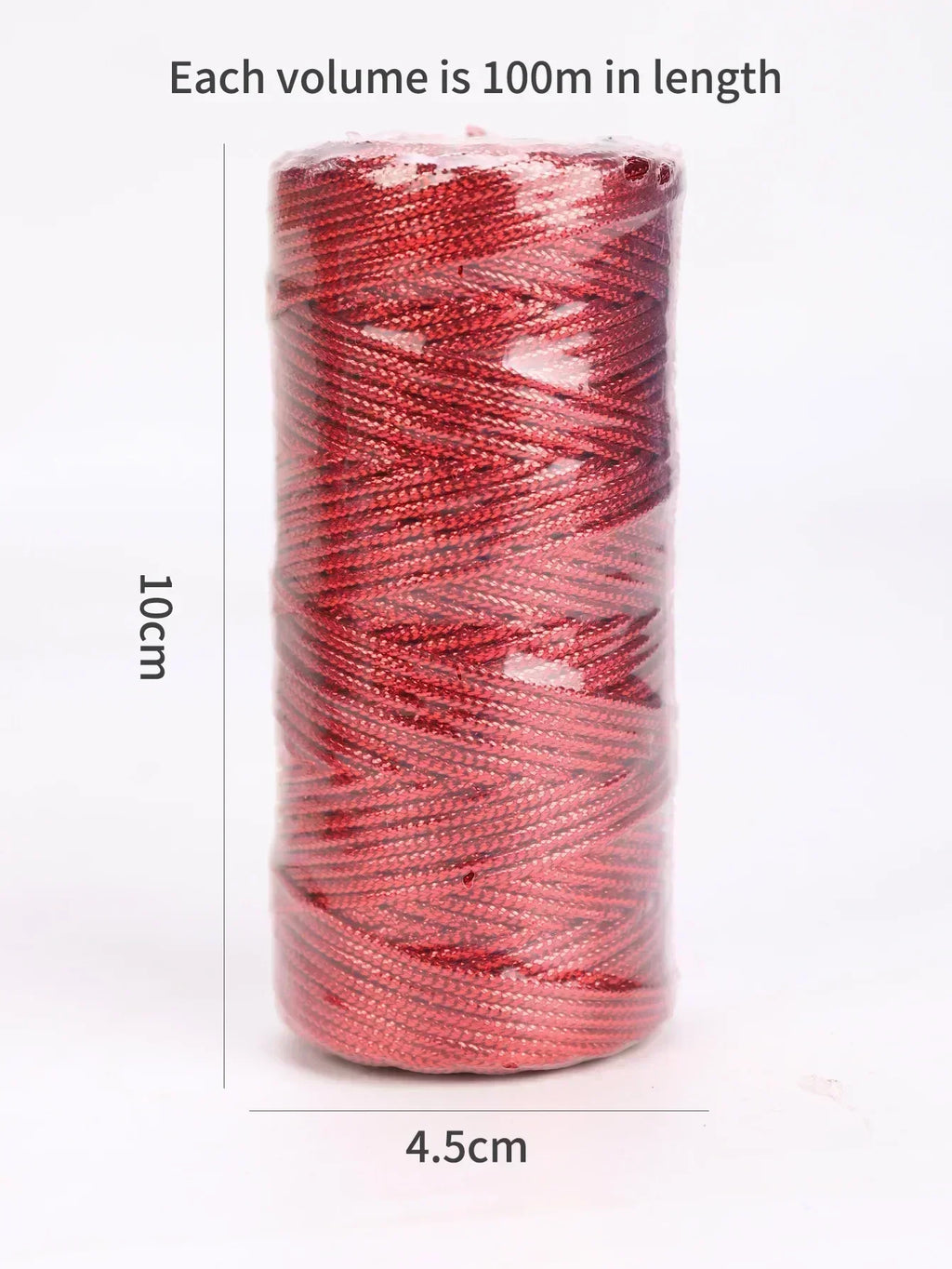 1.5mm 100M Gold Silver Macrame Cord Rope String for Sewing DIY Rope 100M Macrame Rope String for Sewing and Crafts Thread Twine