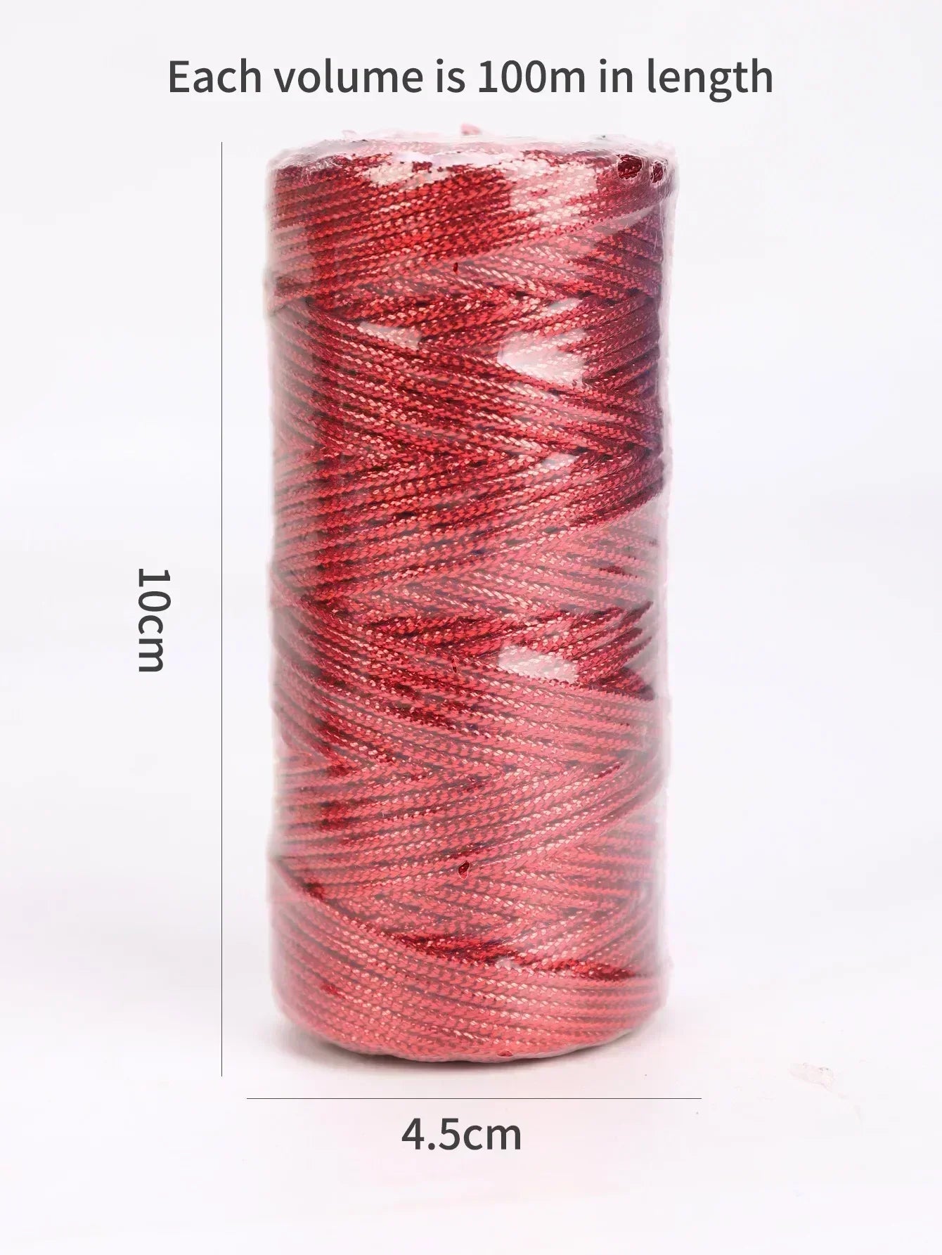1.5mm 100M Gold Silver Macrame Cord Rope String for Sewing DIY Rope 100M Macrame Rope String for Sewing and Crafts Thread Twine