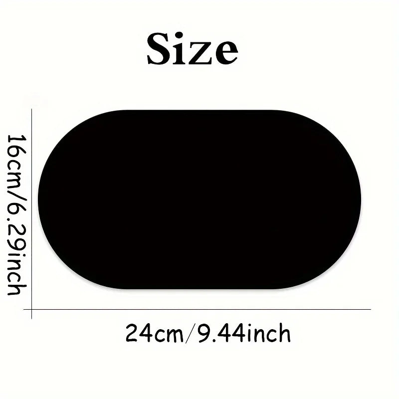 Oval small Mouse Pad Single-sided Solid Color Universal Non-slip Pad Mouse Pad Suitable for Laptop Office Leather Gaming Mouse P