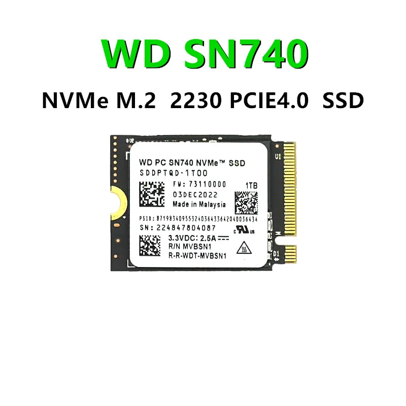 OEM Samsung M.2 2230 SSD PM991a 256GB PCIe 3.0 NVME&PM991 128GB &PM9B1 128GB 256G&BM9C1 512gb PCIe4.0/WD SN740 1TB&M.2 2242 SSD