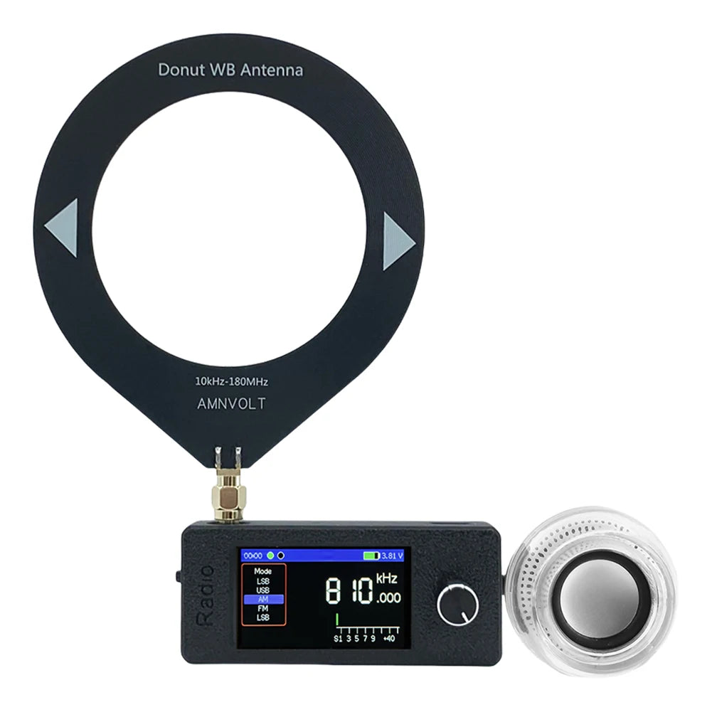 SI4732 0.5-108mhz Mini Radio LSB USB AM FM All Band Radio Receiver with External Speaker HF SW MW VHF Radio for Home Outdoor