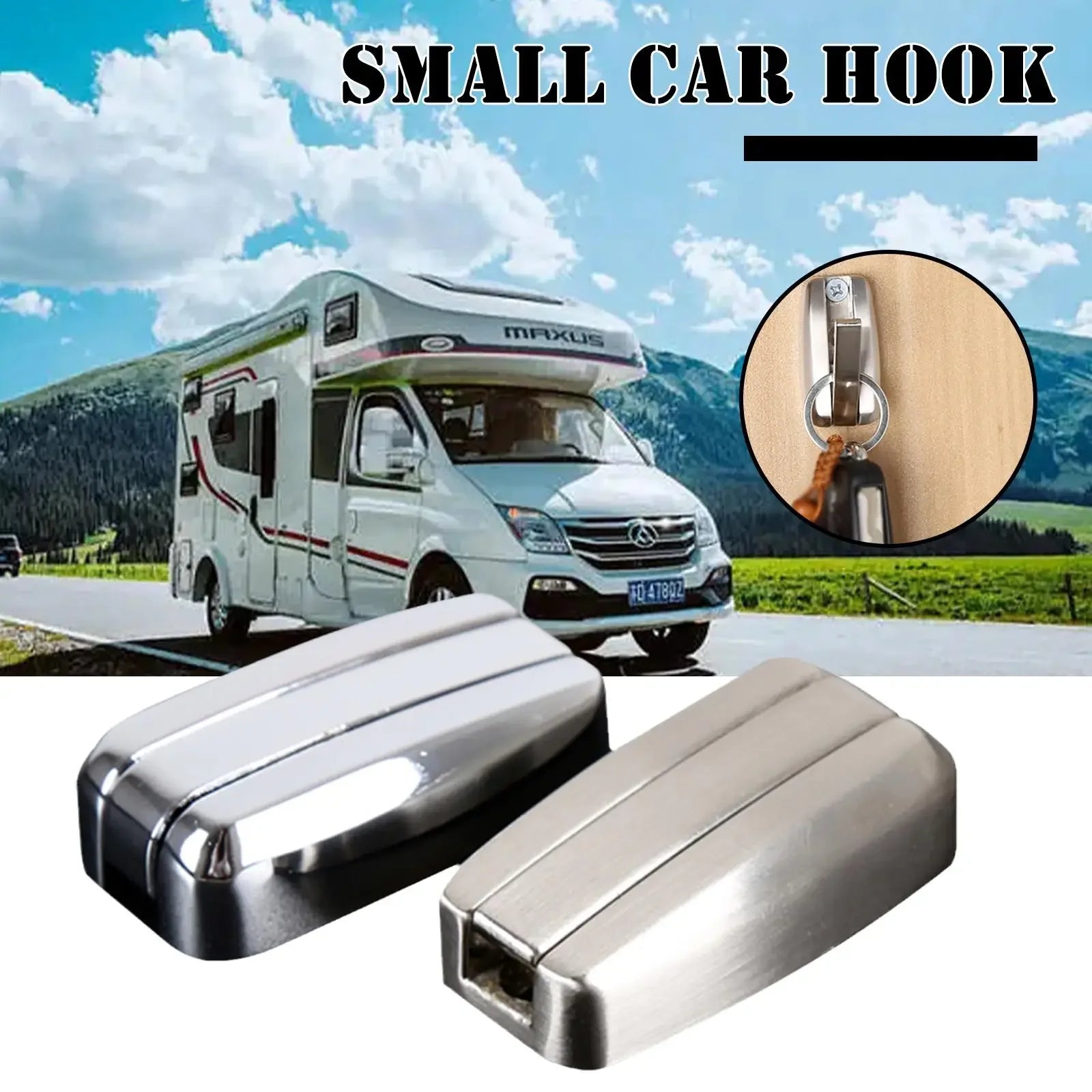 Towel Hook Zinc Alloy RV Bathroom Towel Hook Home Camper Load-bearing Hook RV Accessories for Car Home Storage Hook