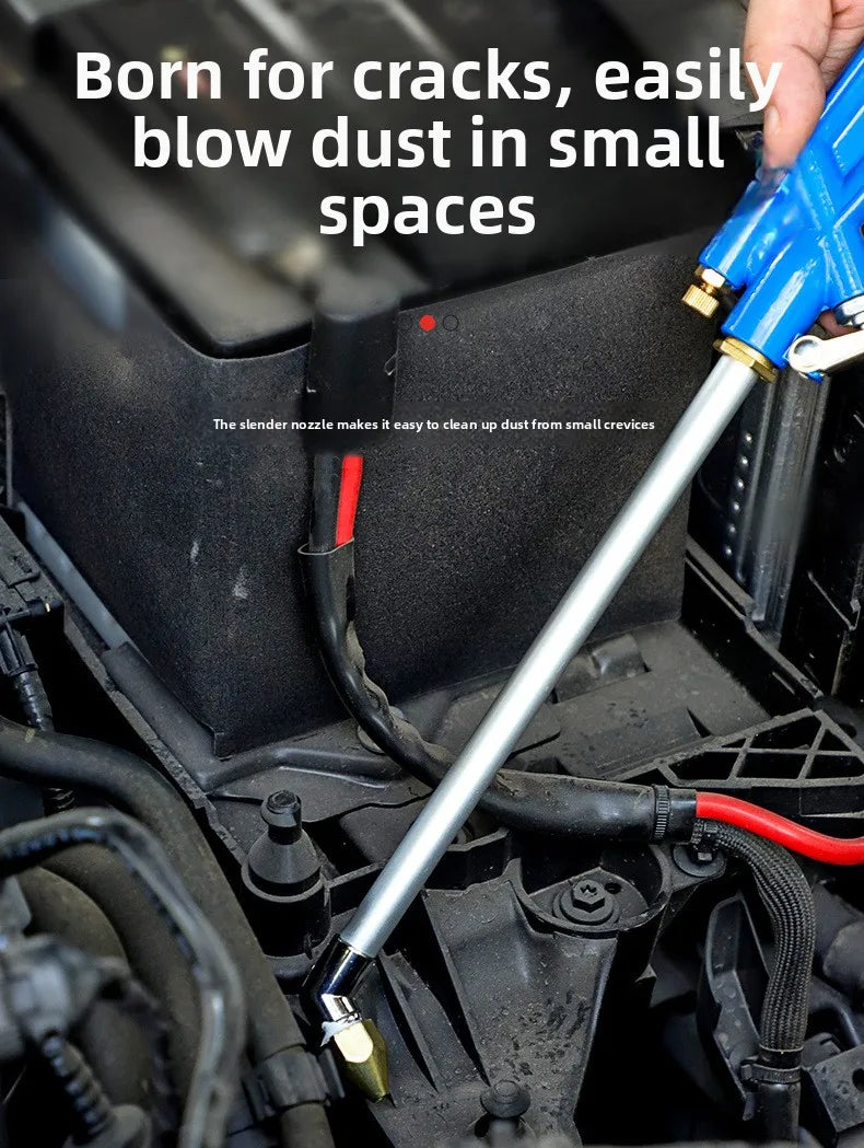 2024 Multi-Functional Water and Air Dual-Use Dust Blower Gun for Cars, Small Handheld Metal Pneumatic Cleaning Tool