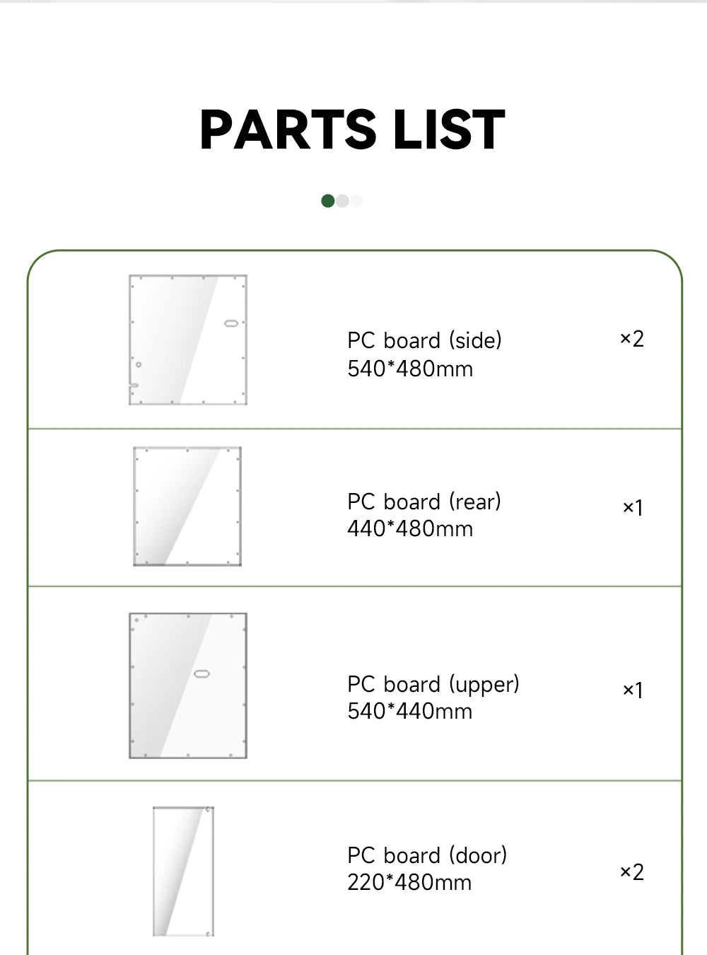 For Bambu Lab A1 Mini Enclosure Assemble kit Acrylic PC Panel Protective Cover Visibale For Kingroon KP3S KP3S Pro V2